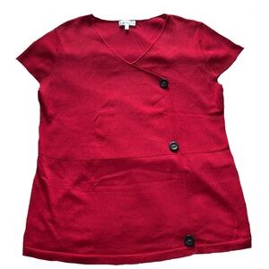 Giada elegant and stunning top in beautiful red color, size M - medium